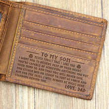 Load image into Gallery viewer, Viking Family Gift For Son From Dad Men Wallet