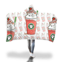 Load image into Gallery viewer, Love Cat Hooded Blanket