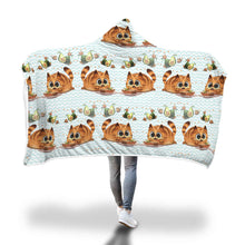 Load image into Gallery viewer, Love Cat Hooded Blanket