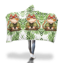 Load image into Gallery viewer, Love Cat Hooded Blanket