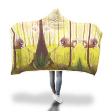 Load image into Gallery viewer, Love Cat Hooded Blanket