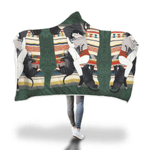 Load image into Gallery viewer, Love Cat Hooded Blanket