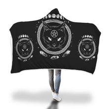 Load image into Gallery viewer, Love Cat Hooded Blanket