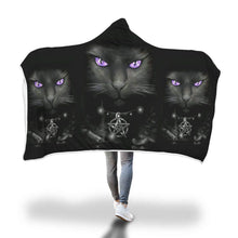 Load image into Gallery viewer, Love Cat Hooded Blanket
