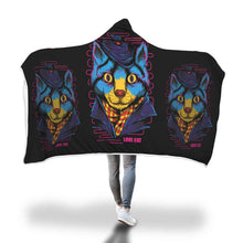 Load image into Gallery viewer, Love Cat Hooded Blanket