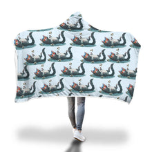 Load image into Gallery viewer, Love Cat Hooded Blanket