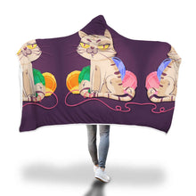 Load image into Gallery viewer, Love Cat Hooded Blanket