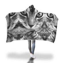 Load image into Gallery viewer, Love Cat Hooded Blanket