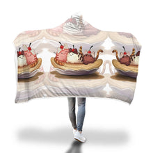 Load image into Gallery viewer, Love Cat Hooded Blanket