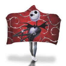Load image into Gallery viewer, Jack Skellington Hooded Blanket