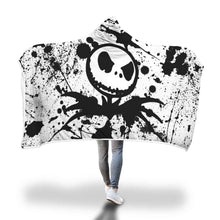 Load image into Gallery viewer, Jack Skellington Hooded Blanket