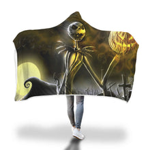 Load image into Gallery viewer, Jack Skellington Hooded Blanket