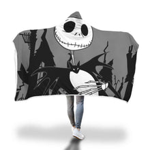 Load image into Gallery viewer, Jack Skellington Hooded Blanket