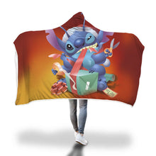 Load image into Gallery viewer, Stitch Lilo Hooded Blanket