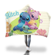Load image into Gallery viewer, Stitch Lilo Hooded Blanket
