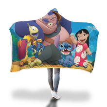 Load image into Gallery viewer, Stitch Lilo Hooded Blanket