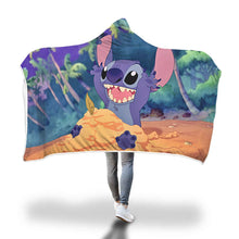 Load image into Gallery viewer, Stitch Lilo Hooded Blanket