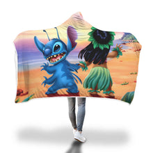 Load image into Gallery viewer, Stitch Lilo Hooded Blanket