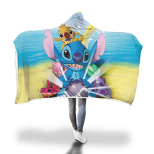Load image into Gallery viewer, Stitch Lilo Hooded Blanket