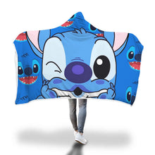Load image into Gallery viewer, Stitch Lilo Hooded Blanket