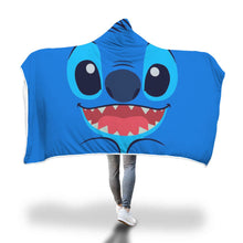 Load image into Gallery viewer, Stitch Lilo Hooded Blanket