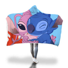 Load image into Gallery viewer, Stitch Lilo Hooded Blanket