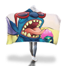 Load image into Gallery viewer, Stitch Lilo Hooded Blanket