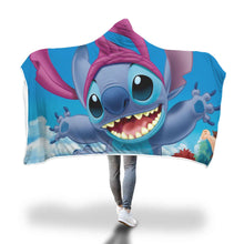 Load image into Gallery viewer, Stitch Lilo Hooded Blanket