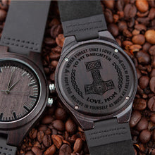 Load image into Gallery viewer, Viking Wooden Watch Gift For Daughter , Love Mom