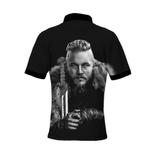 Load image into Gallery viewer, Viking Ragnar Full Over Print Polo Shirt