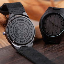 Load image into Gallery viewer, Viking Odin Wooden Watch