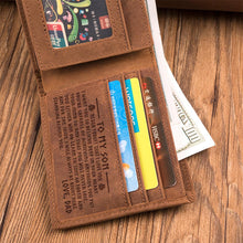 Load image into Gallery viewer, Viking Family Gift For Son From Dad Men Wallet