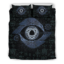 Load image into Gallery viewer, Viking Ravens Eye Odin Bedding Set