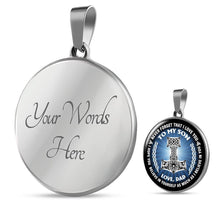 Load image into Gallery viewer, Viking Family Gift For Son From Dad Necklace