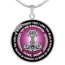 Load image into Gallery viewer, Viking Gift Family For Daughter From Mom Necklace