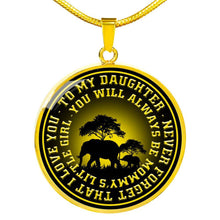 Load image into Gallery viewer, Love Elephant Family Gift To daughter Love Mom Necklace