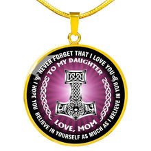 Load image into Gallery viewer, Viking Gift Family For Daughter From Mom Necklace