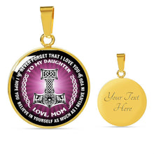 Load image into Gallery viewer, Viking Gift Family For Daughter From Mom Necklace