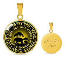 Load image into Gallery viewer, Love Elephant Family Gift For Son From Mom Necklace