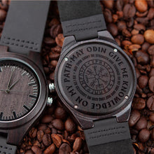 Load image into Gallery viewer, Viking Odin Wooden Watch