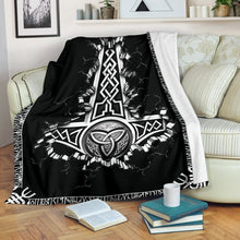 Load image into Gallery viewer, Vikings Thor Symbol Premium Blanket