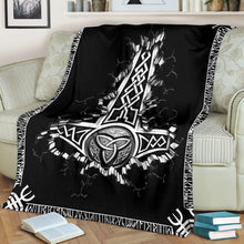 Load image into Gallery viewer, Vikings Thor Symbol Premium Blanket