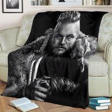 Load image into Gallery viewer, Vikings Ragnar Premium Blanket