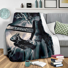 Load image into Gallery viewer, Viking Raven Thor Premium Blanket
