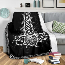 Load image into Gallery viewer, Vikings Thor Symbol Premium Blanket