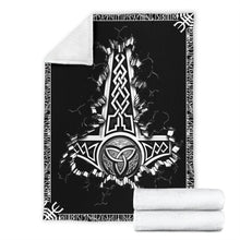 Load image into Gallery viewer, Vikings Thor Symbol Premium Blanket