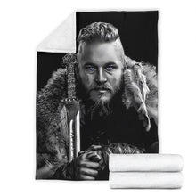 Load image into Gallery viewer, Vikings Ragnar Premium Blanket
