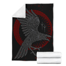 Load image into Gallery viewer, Viking Raven Premium Blanket