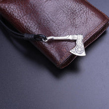 Load image into Gallery viewer, Myshape Vintage Axe Leather Wrap Viking Bracelet