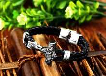 Load image into Gallery viewer, Viking Thor's Hammer Mjolnir Bracelet